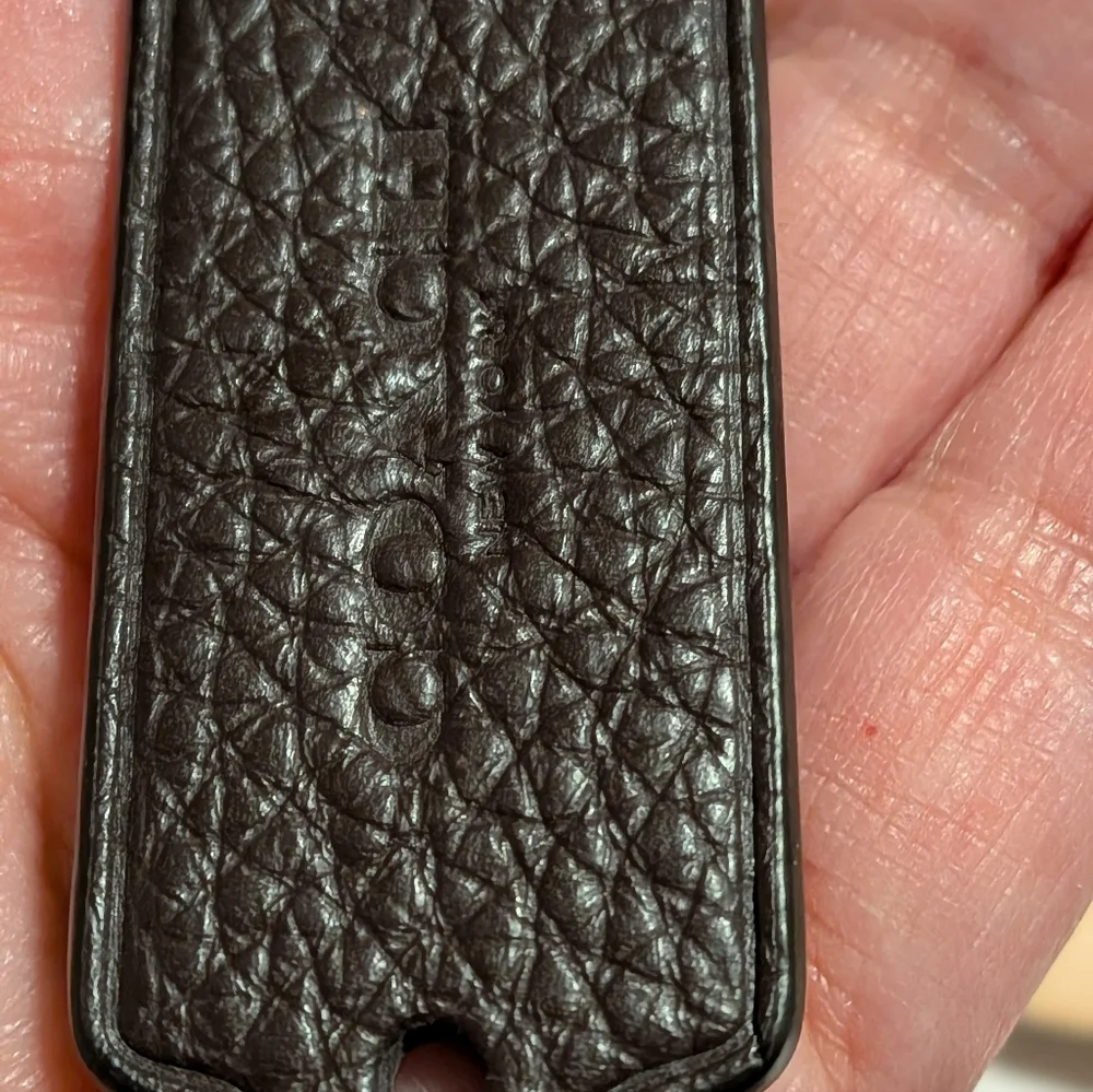 Coach Brown Pebbled ‎ Leather Hangtag